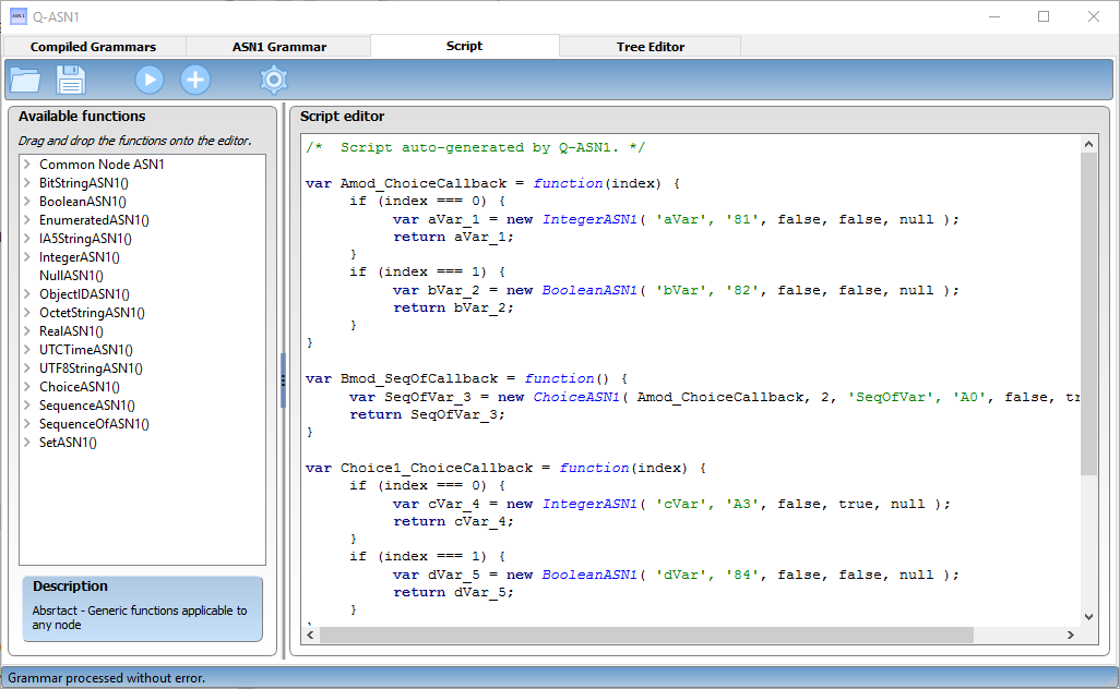L’interface d’édition de script JavaScript. L’interface d’édition de script JavaScript.