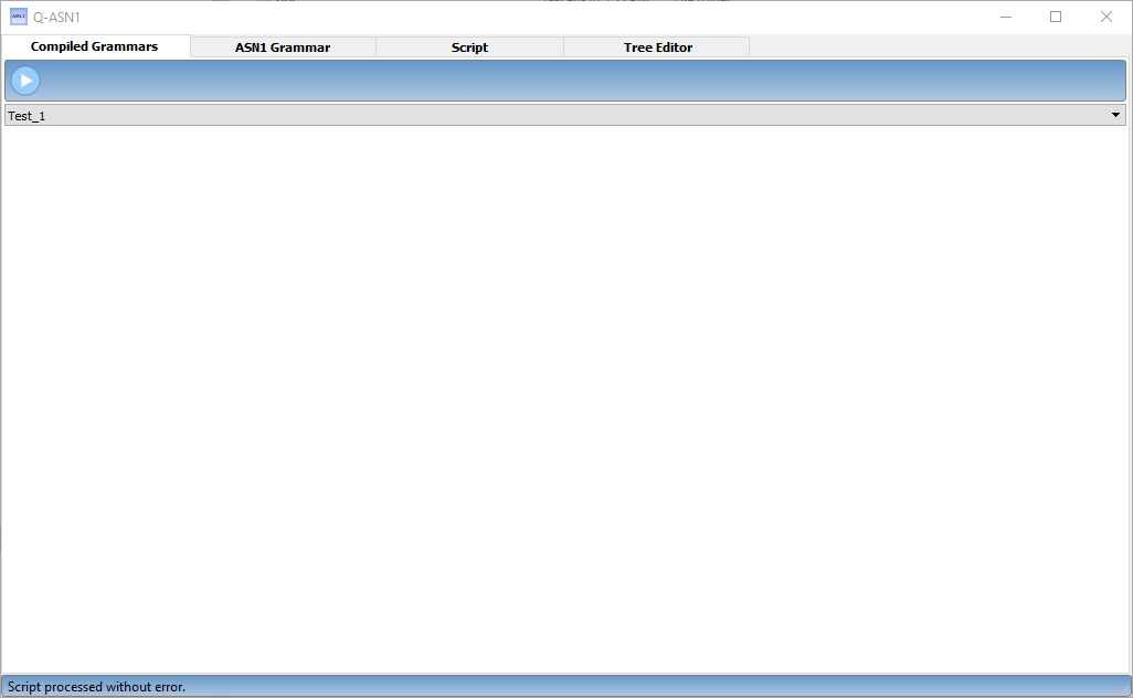 L’interface de selection des grammaires compilées. L’interface de selection des grammaires compilées.